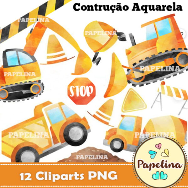 Kit Digital Construção Aquarela