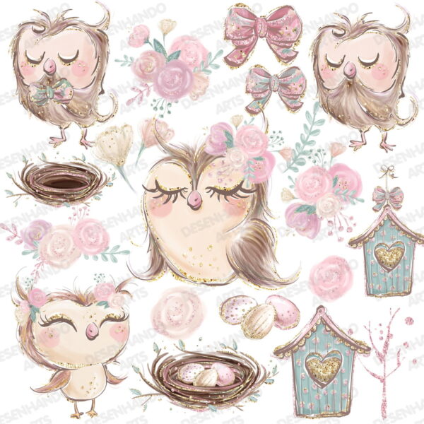 Kit Digital Corujinha