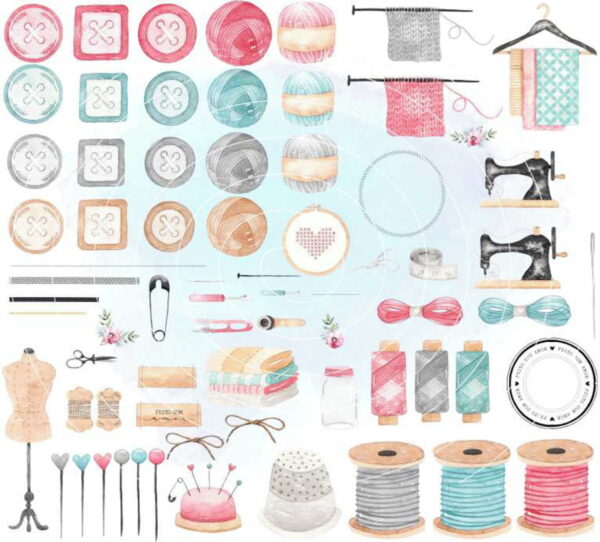 Kit Digital - Costurando Idéias Aquarela (cod. 0263)