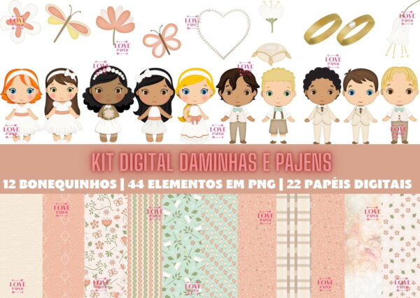 Kit Digital Daminhas e Pajens