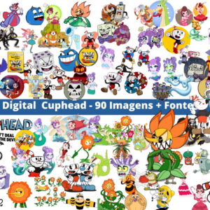 Kit Digital Desenho Jogo Cuphead