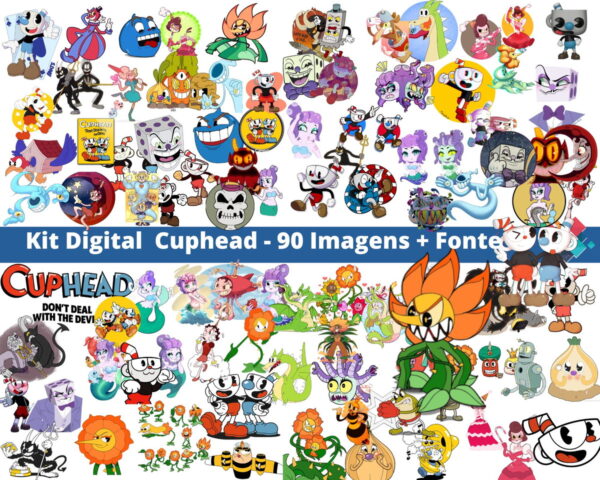 Kit Digital Desenho Jogo Cuphead