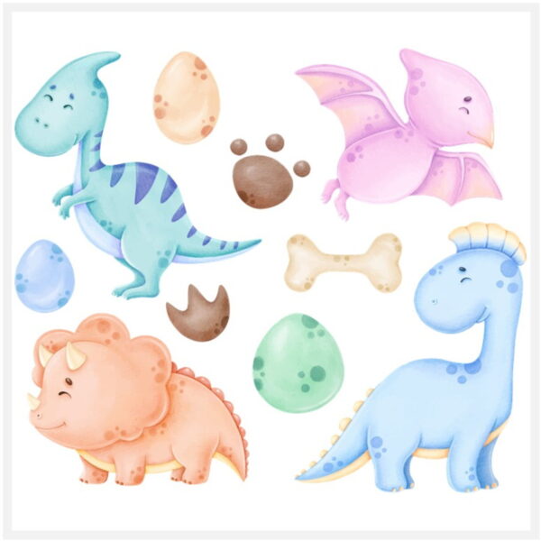 Kit Digital - Dinossauro Aquarela - Image 2