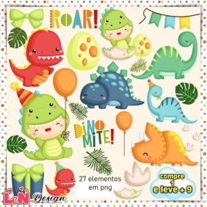 Kit Digital Dinossauro Baby