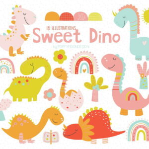 Kit Digital Dinossauro Baby