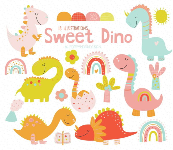 Kit Digital Dinossauro Baby