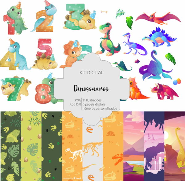 Kit digital Dinossauros