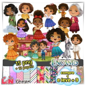 Kit Digital Encanto Aquarela