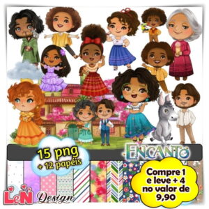 Kit Digital Encanto Aquarela