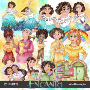 Kit Digital Encanto Aquarela
