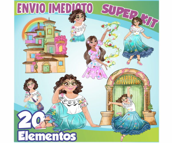 Kit Digital Encanto Aquarela