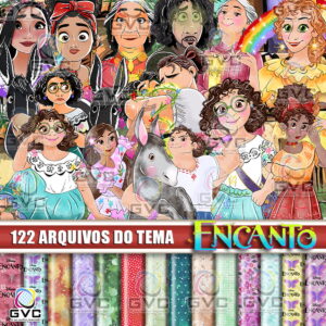 Kit Digital Encanto Aquarela