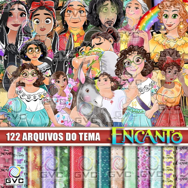 Kit Digital Encanto Aquarela
