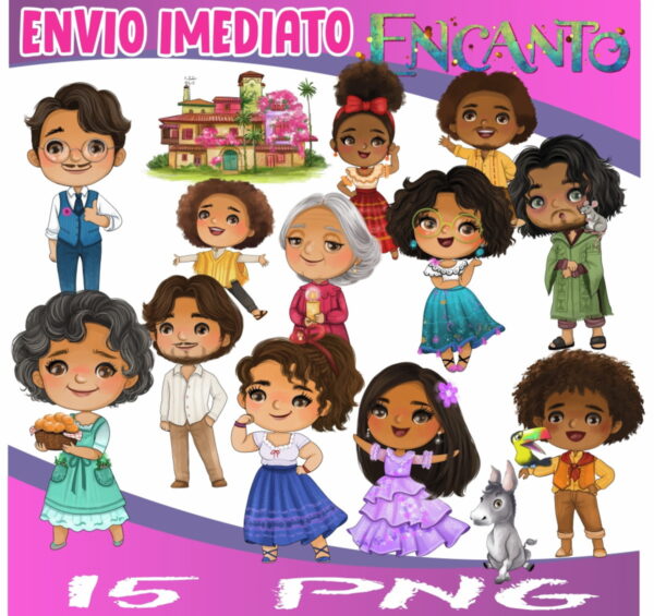 Kit Digital Encanto Cute Aquarela