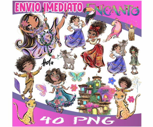Kit Digital Encanto Glitter