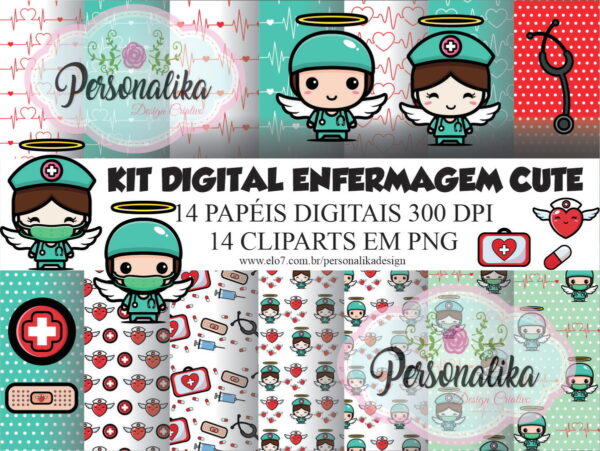 KIT DIGITAL ENFERMAGEM CUTE