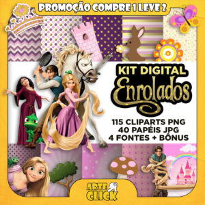 Kit Digital Enrolados (rapunzel)