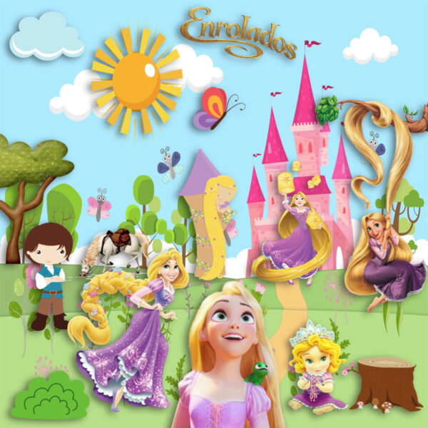 Kit Digital Enrolados (rapunzel) - Image 2