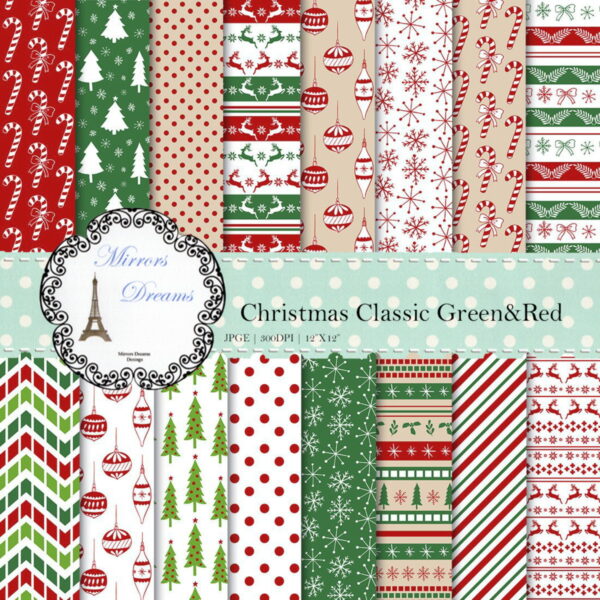 Kit Digital Estampas de Natal Classicos