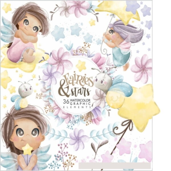 Kit Digital Fairy Clipart