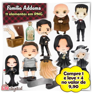 Kit Digital Família Addams