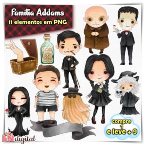 Kit Digital Família Addams