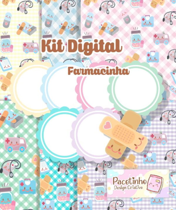 Kit Digital Farmacinha Patch Craft