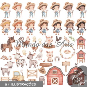 Kit Digital Fazendinha + 2 Kits de Brinde!!!