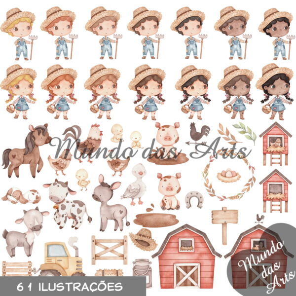 Kit Digital Fazendinha + 2 Kits de Brinde!!!