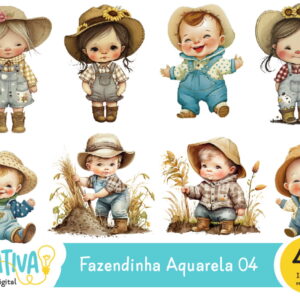 Kit Digital - Fazendinha Aquarela 04