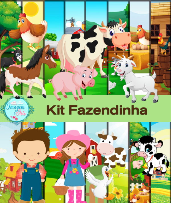 Kit Digital Fazendinha +Arte