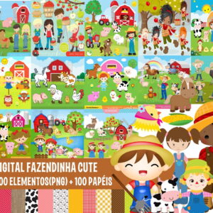 KIT DIGITAL FAZENDINHA CUTE