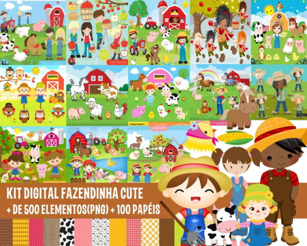 KIT DIGITAL FAZENDINHA CUTE