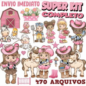 KIT DIGITAL FAZENDINHA MENINA
