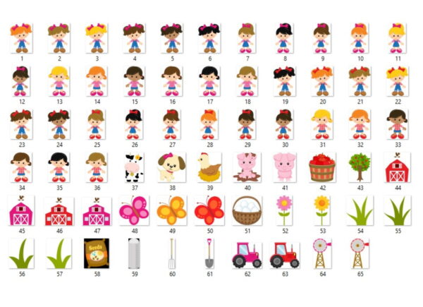 Kit Digital Fazendinha Menina - Imagem 2