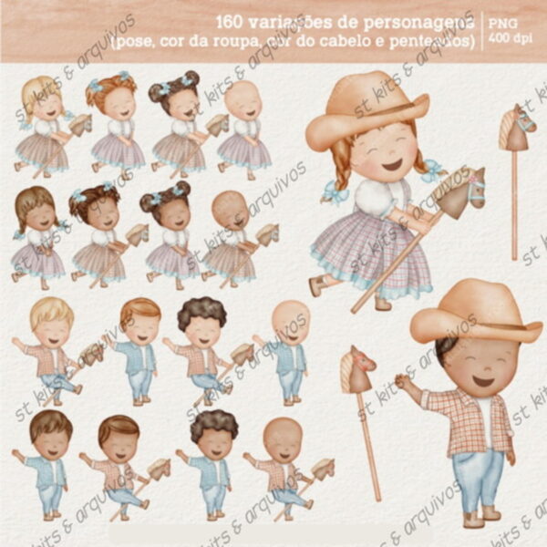 Kit Digital Fazendinha Suave em Aquarela + Brinde - Imagem 2