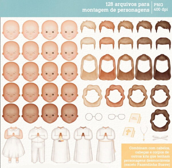 Kit Digital Fé Cristã - Cliparts em Aquarela - Image 5