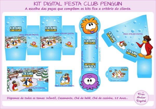 Kit Digital Festa Club Penguin - Imagem 2