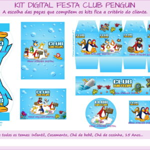 Kit Digital Festa Club Penguin