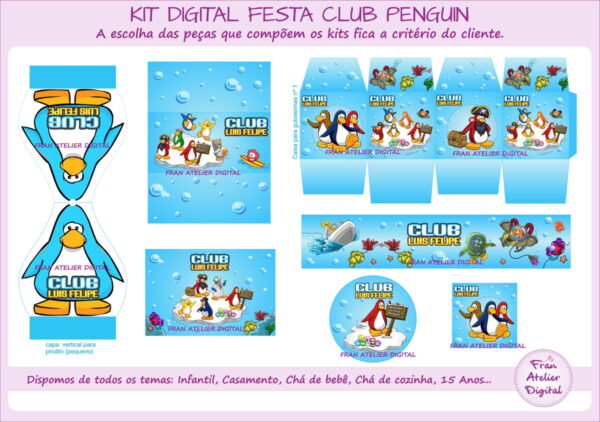 Kit Digital Festa Club Penguin