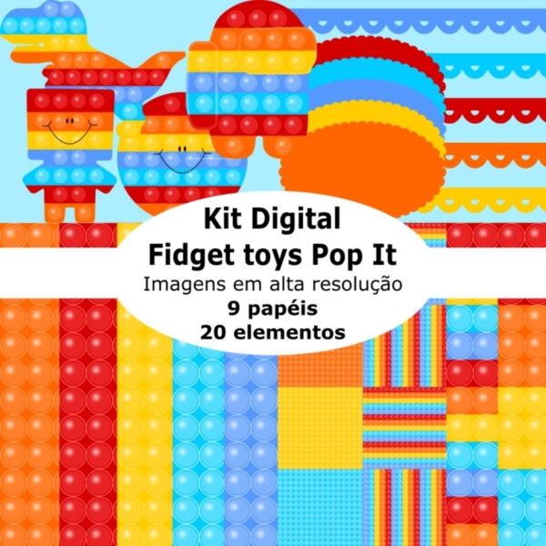 Kit digital Fidget toys Pop It - Imagem 4