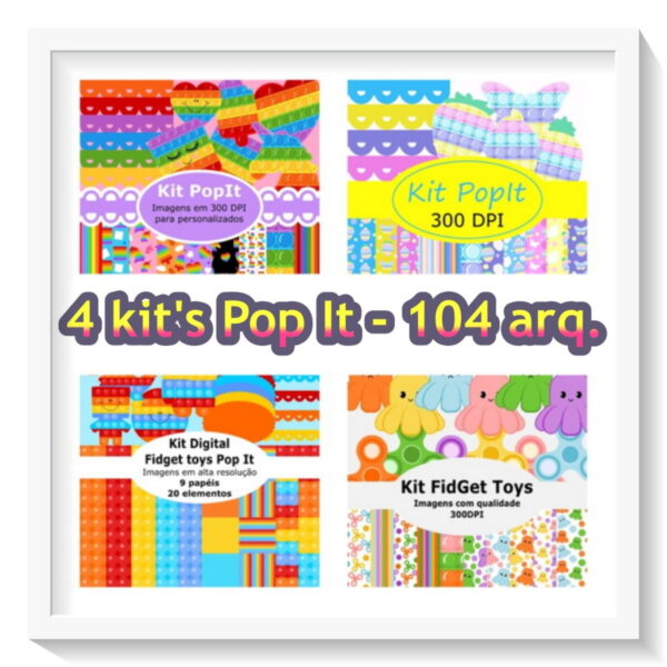 Kit digital Fidget toys Pop It - Imagem 2