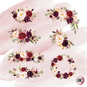 Kit Digital - Flor Marsala