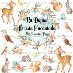 Kit Digital - Floresta Encantada
