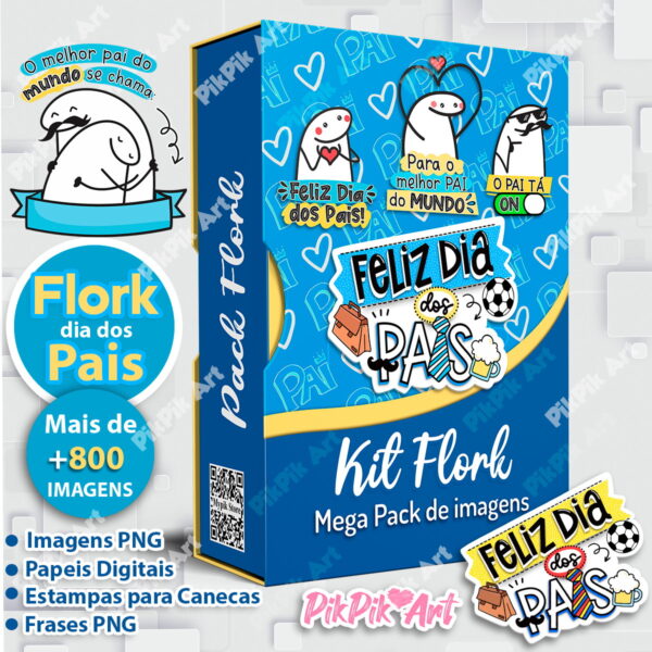 Kit Digital Flork Dia Dos Pais