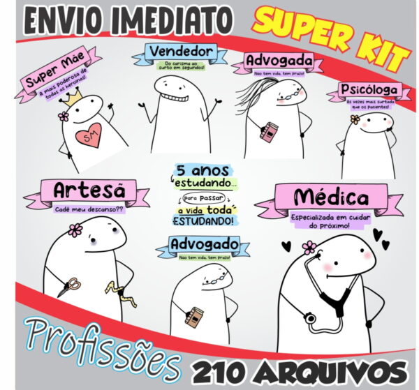 Kit Digital Flork Profissões