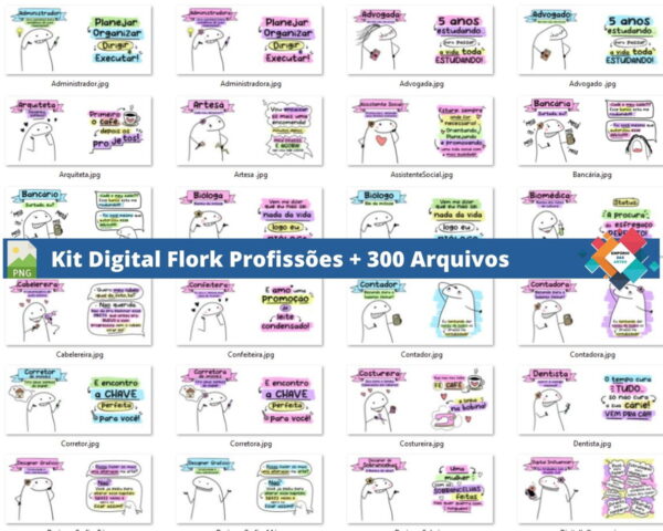 Kit Digital Flork Profissões - Image 3