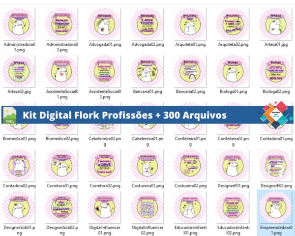Kit Digital Flork Profissões - Image 5