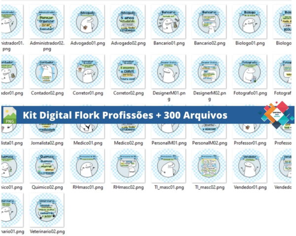 Kit Digital Flork Profissões - Image 2