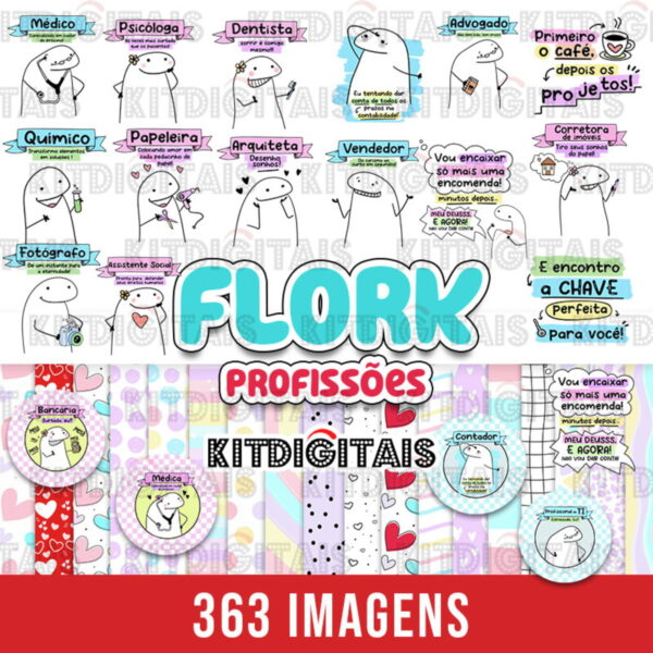 Kit Digital Flork Profissões